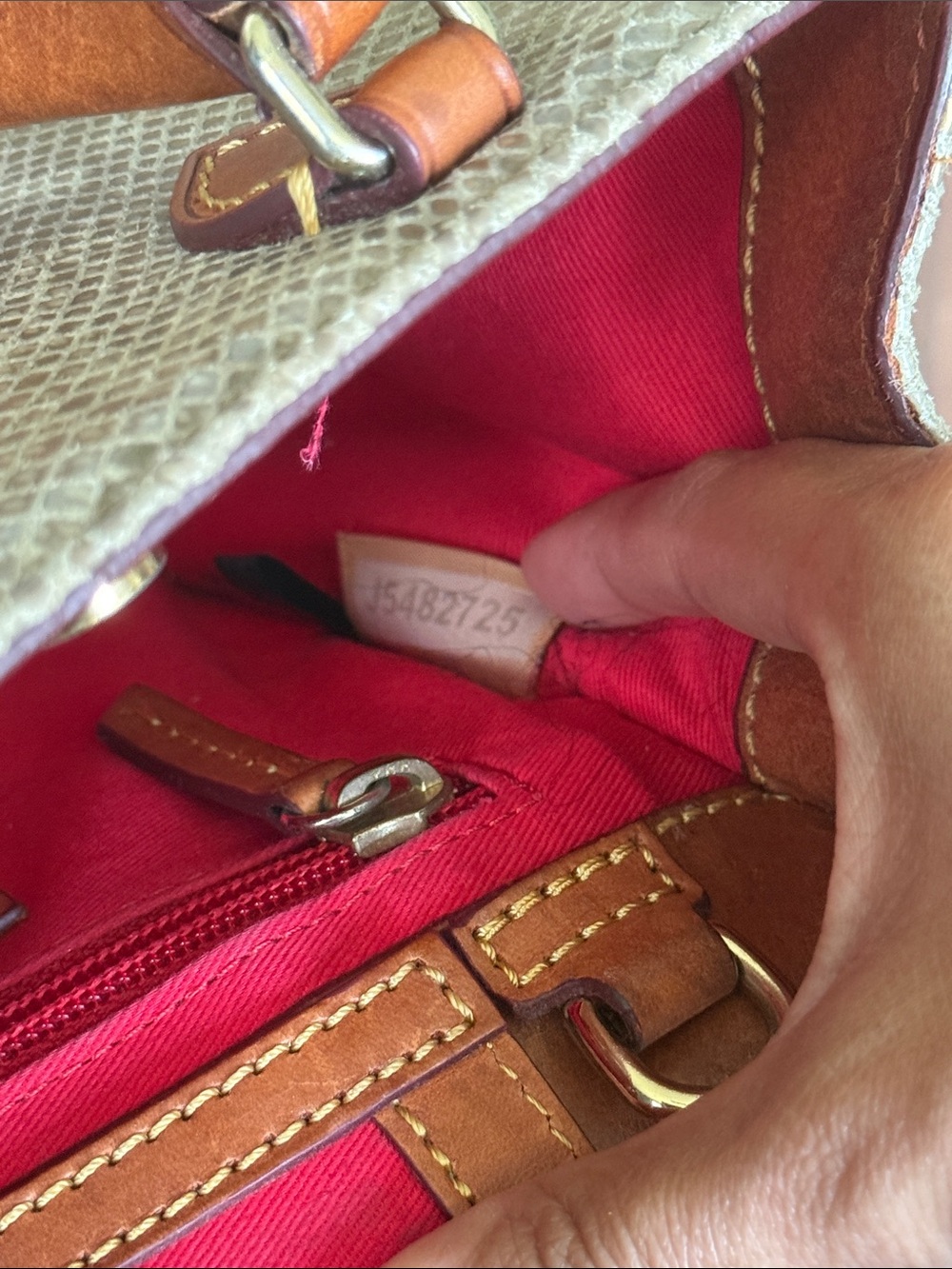 Dooney & Bourke Janine Snake Satchel - Picture 5 of 7